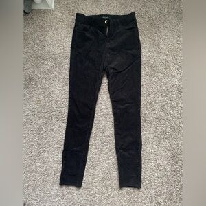 J Brand Black Skinny Corduroys